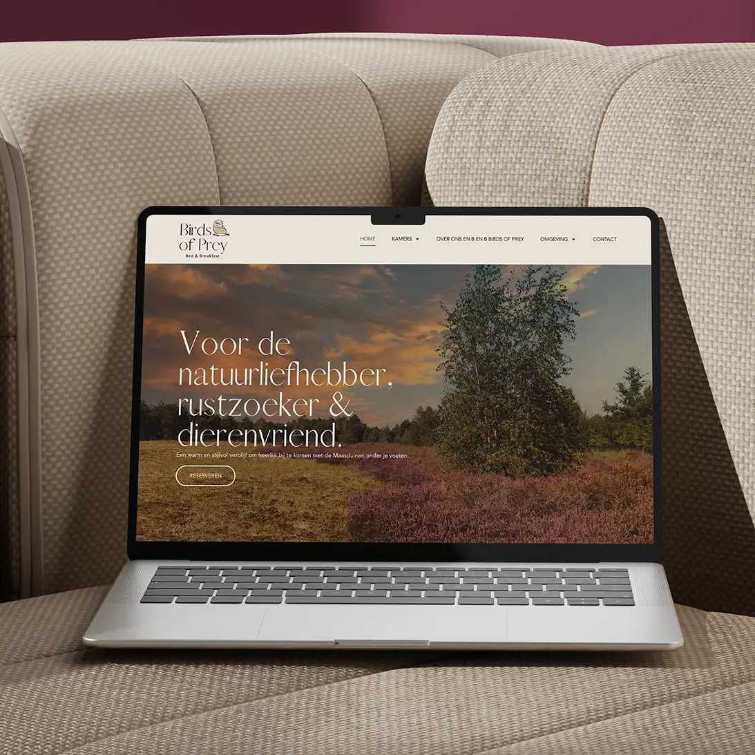 BenB BirdsofPrey Website ontwerp StudioSmaakt Nijmegen vierkant
