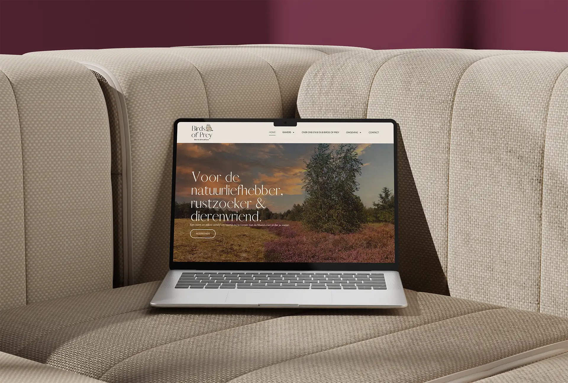 BenB BirdsofPrey Website ontwerp StudioSmaakt Nijmegen
