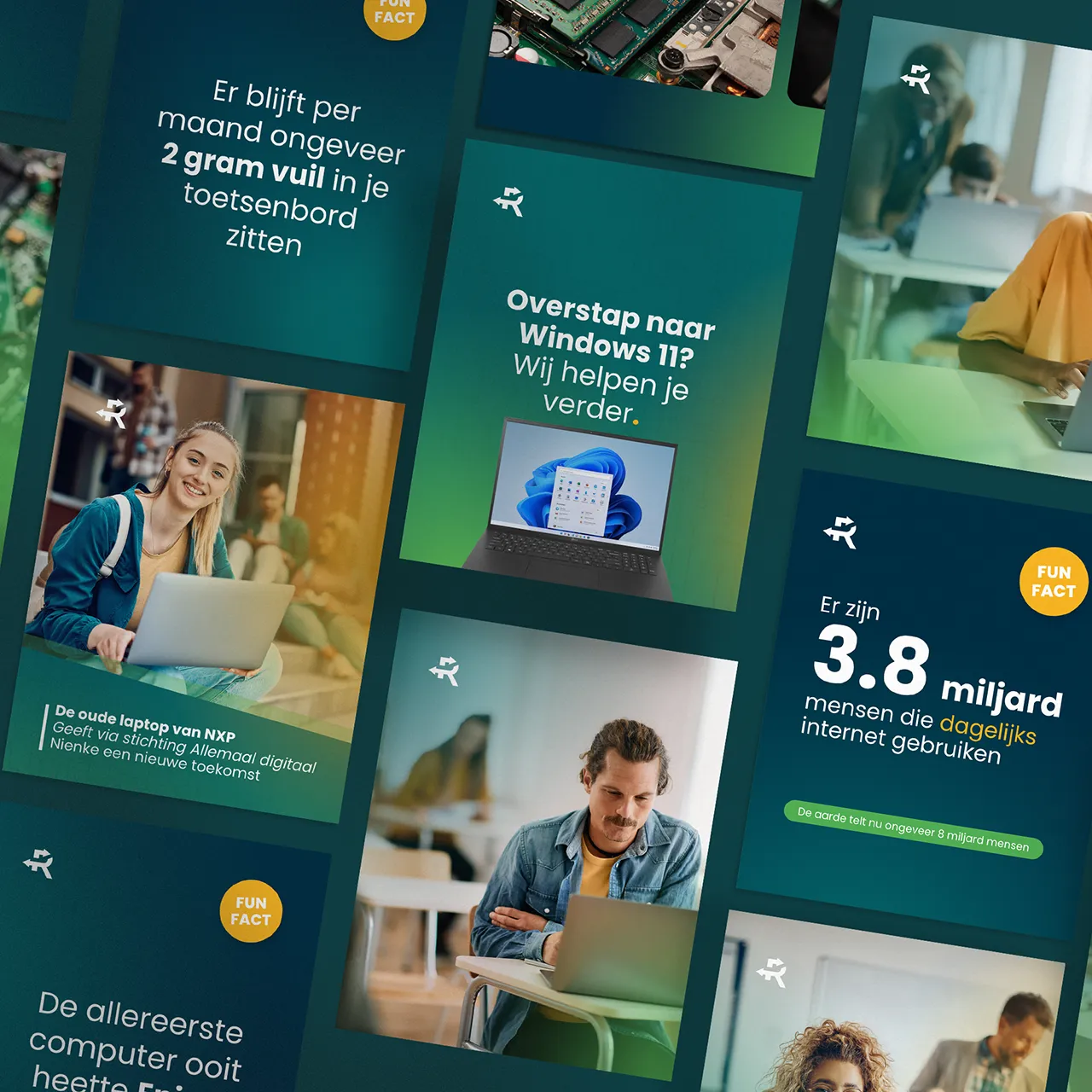 Re cycled ICT Nijmegen Dukenburg StudioSmaakt Socialmedia templates thumb